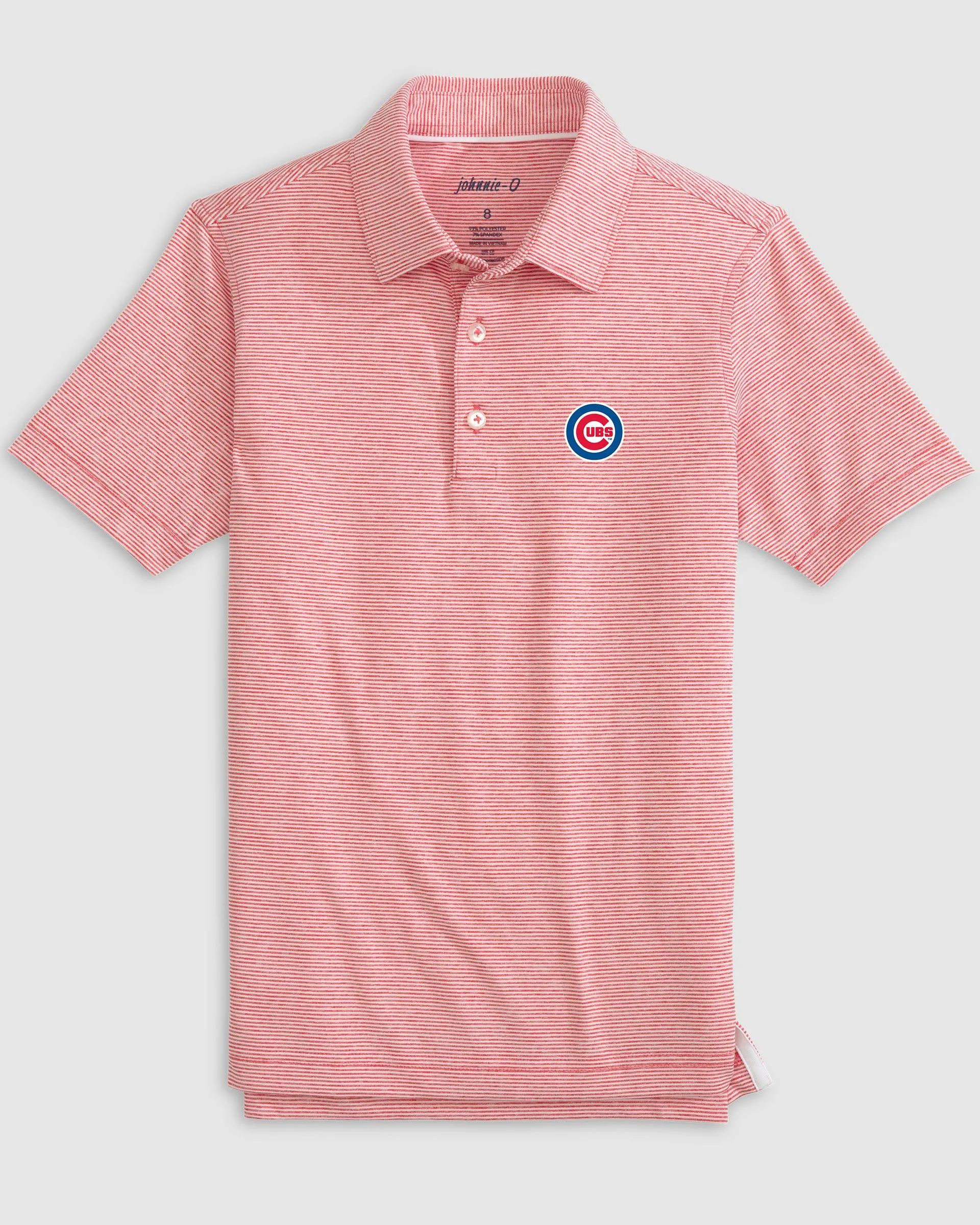 Chicago Cubs Lyndonn Jr. Striped Jersey Performance Polo