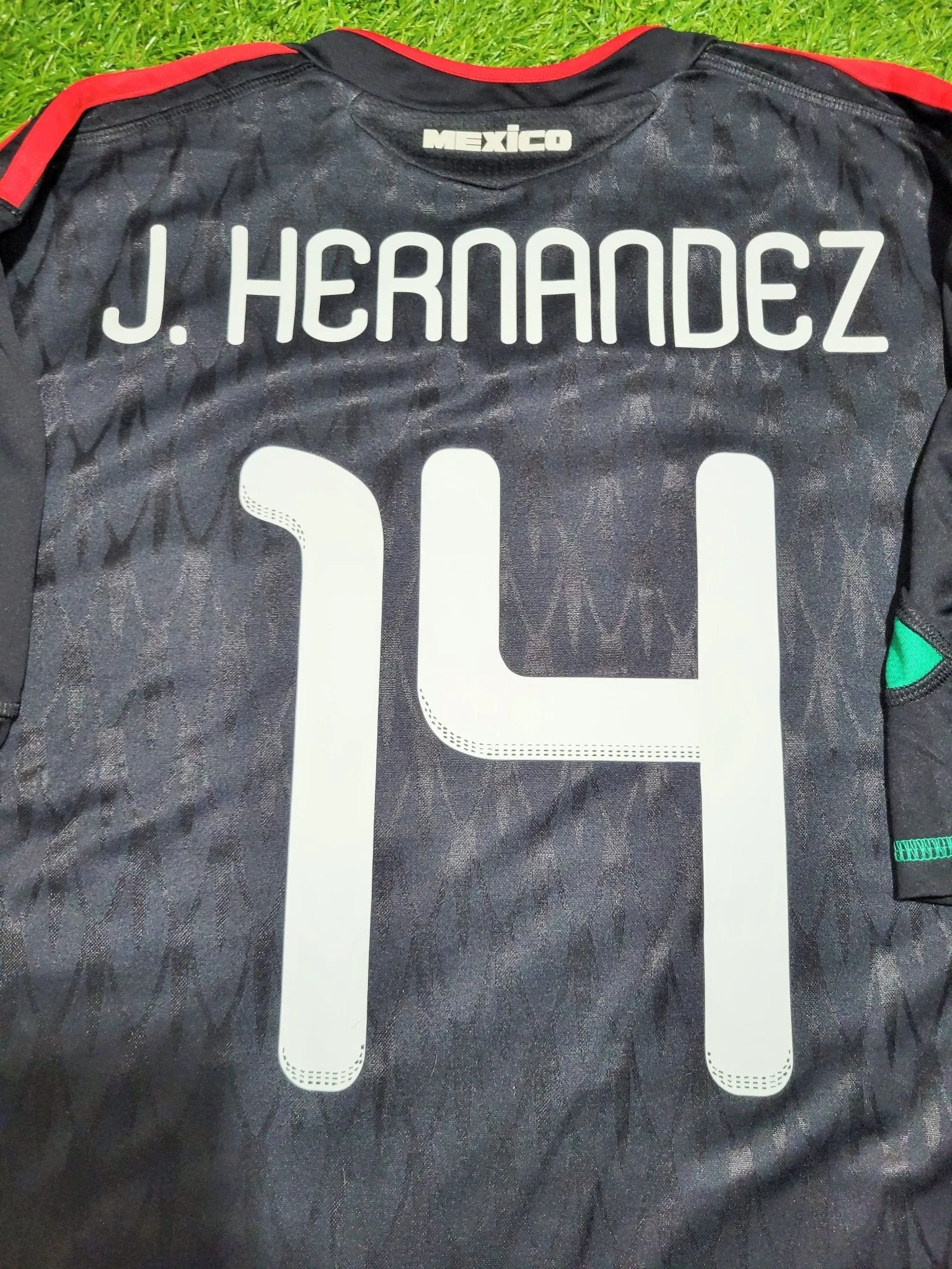 Chicharito Mexico 2010 WORLD CUP Away Black Soccer Jersey Shirt XL SKU# P41397