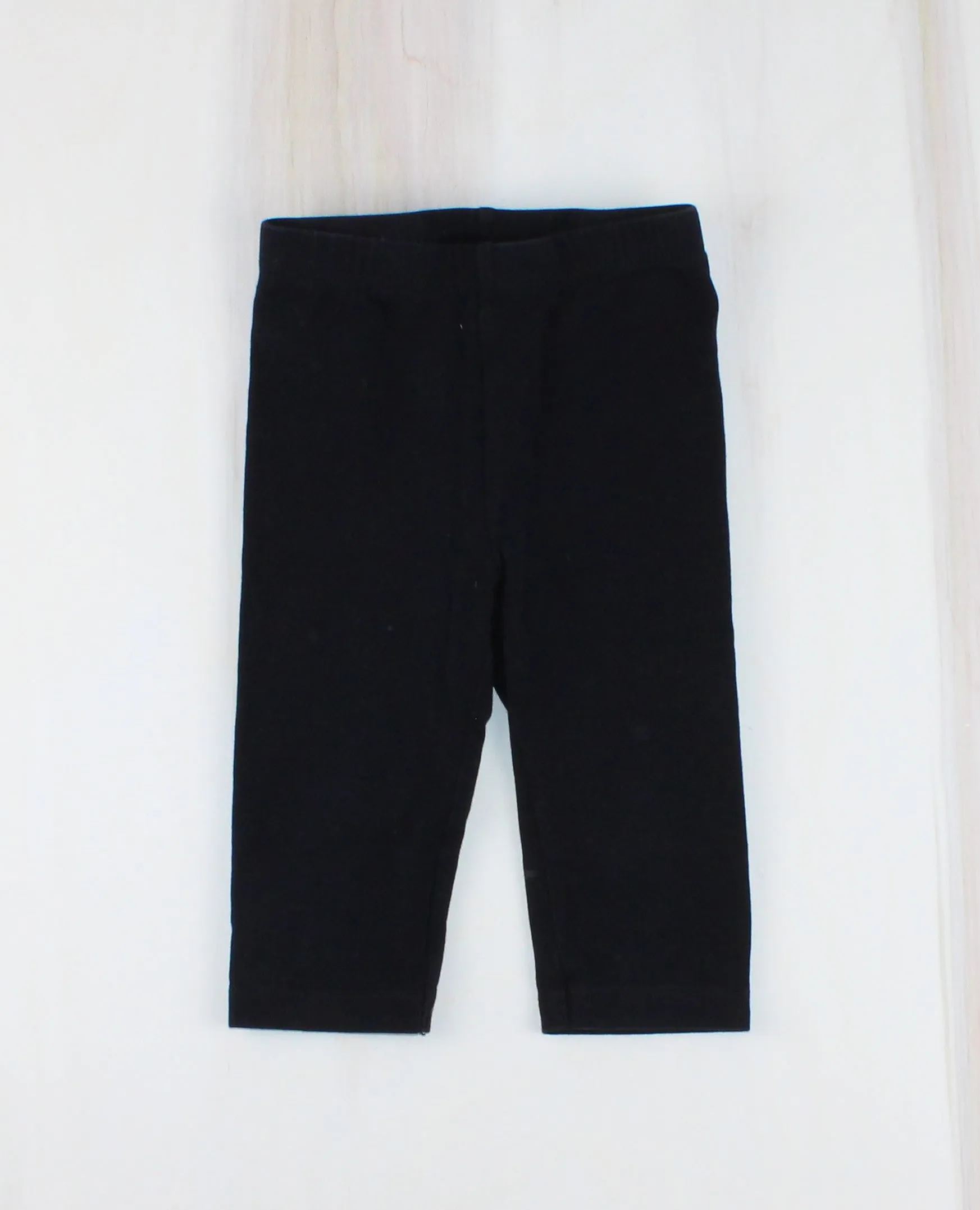 CHILDRENS PLACE BLACK LEGGINGS 2Y EUC