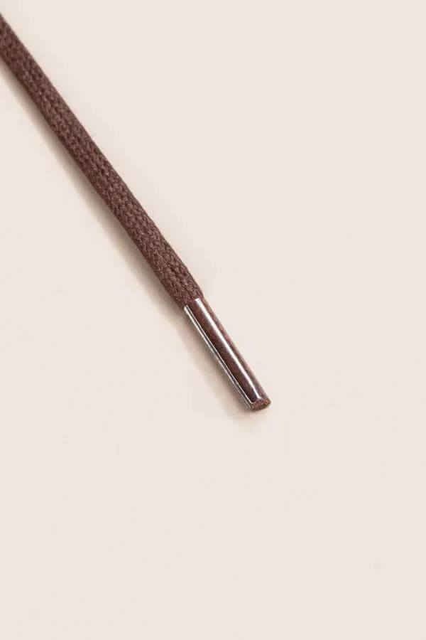 Chocolate Brown | Flat Waxed Shoelaces