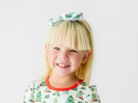 Christmas Forest-Stretchy Bow Headband