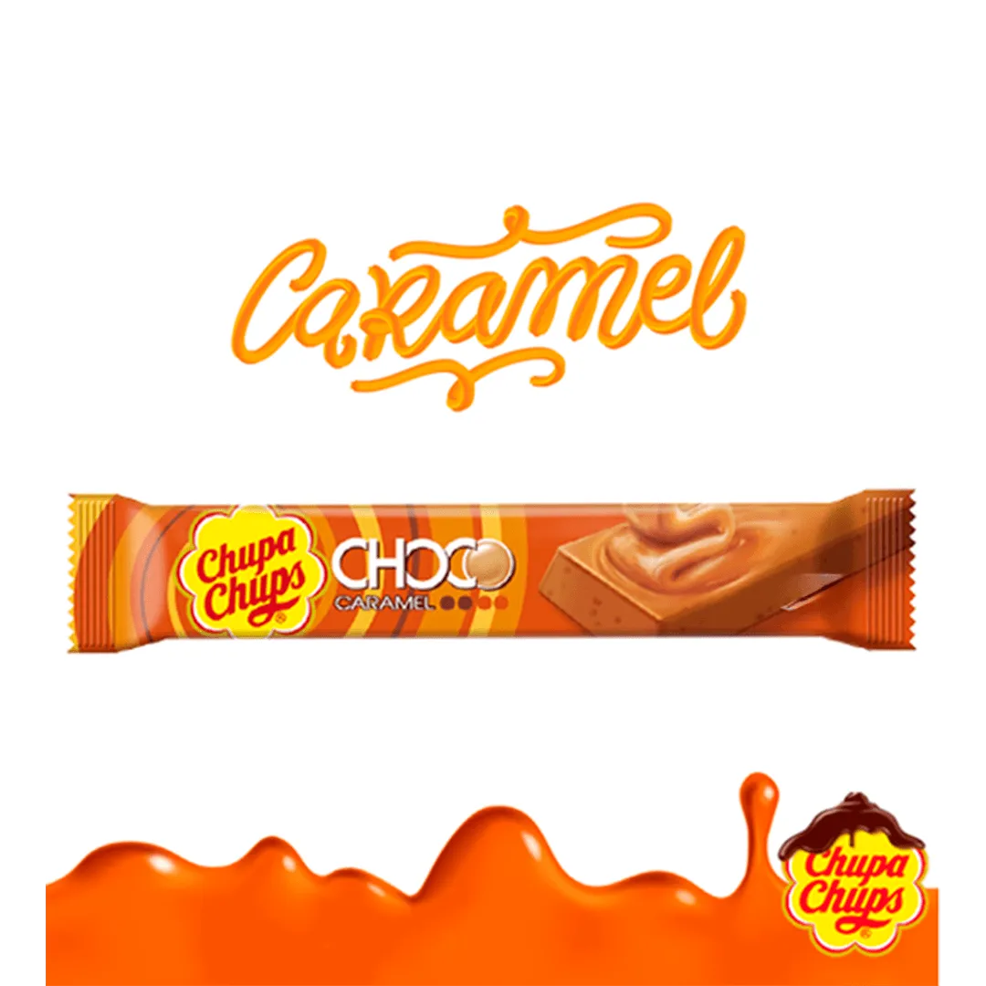 Chupa Chups Choco Snack Caramel