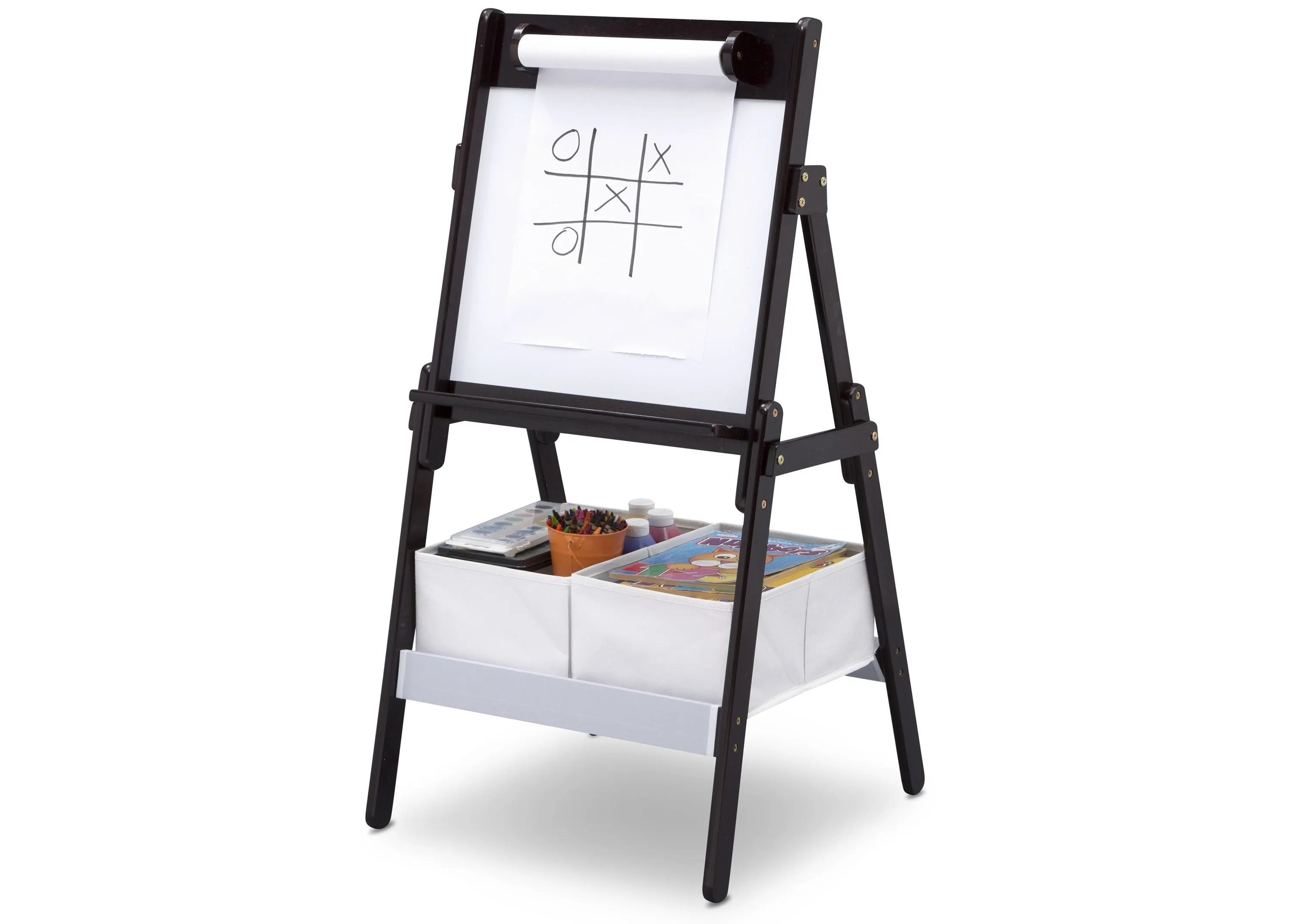 Classic Kids Whiteboard/Dry Erase Easel with Paper Roll and Storage