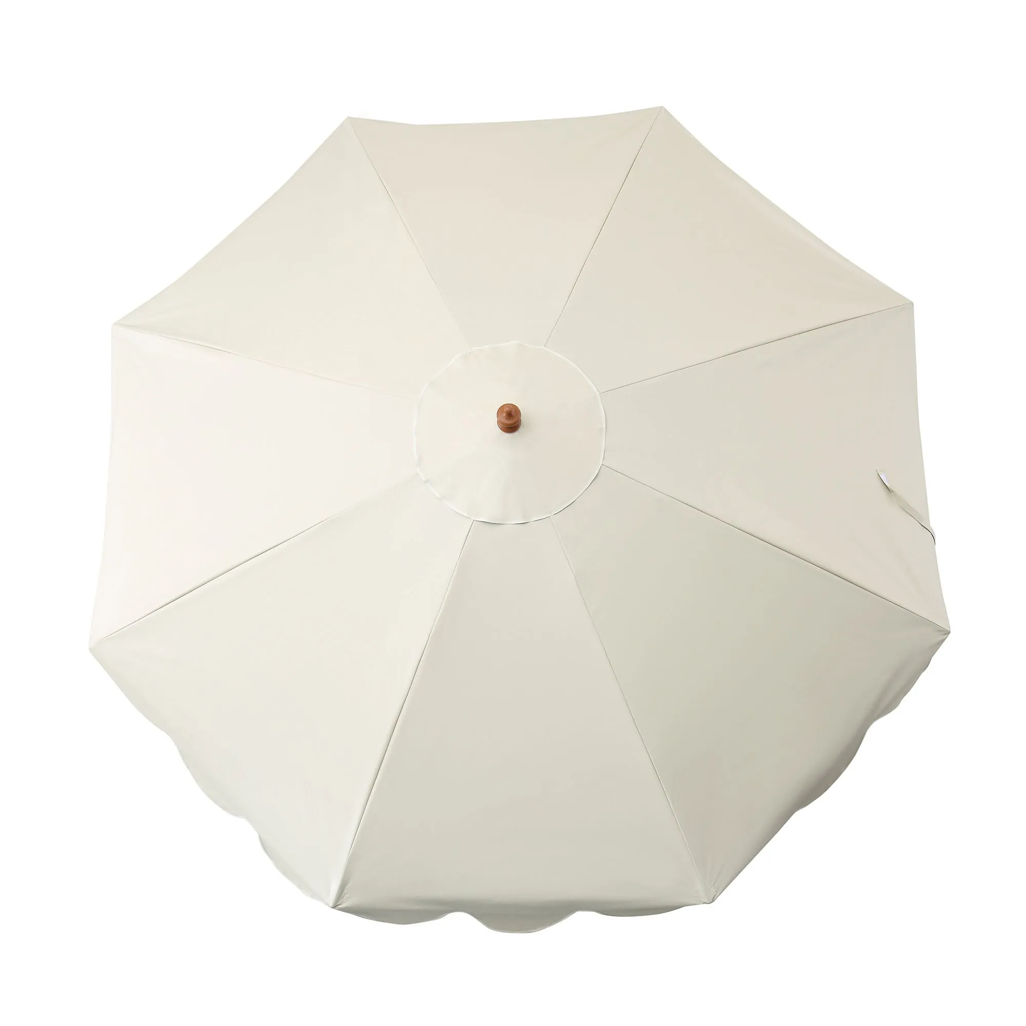 Cloud Pattern 2.6M Octagonal Tassel Parasol with Aluminium Tilt