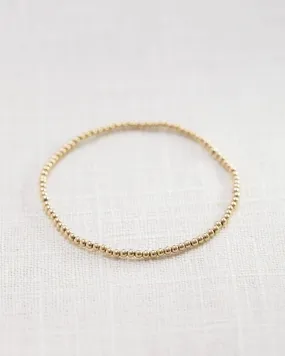 Coast and Cove - 2mm Gold Filled Ball Bracelet