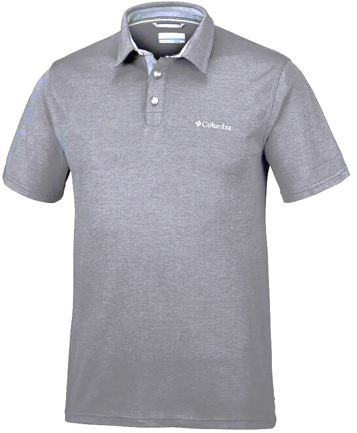 Columbia Nelson Point Light Grey Polo Grey