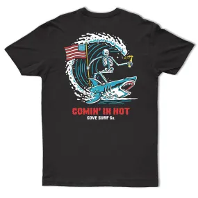 Comin' In Hot Tee - Black