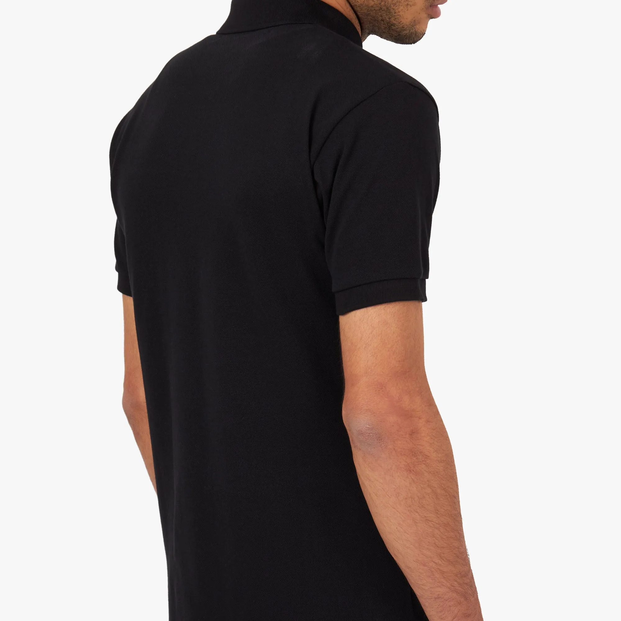 COMME des GARÇONS PLAY Red Heart Polo Shirt / Black