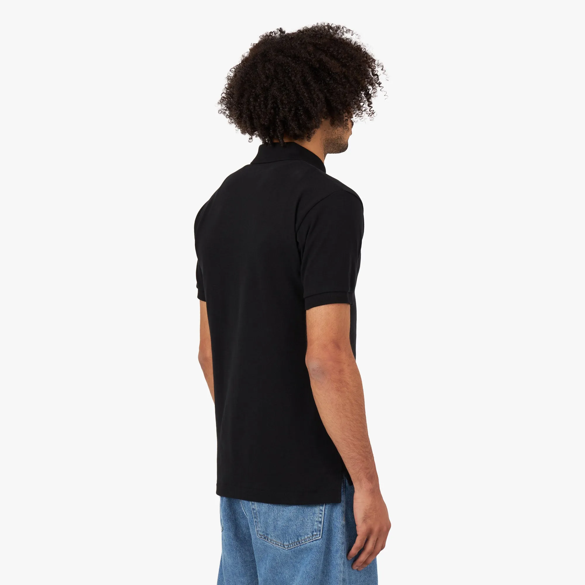 COMME des GARÇONS PLAY Red Heart Polo Shirt / Black