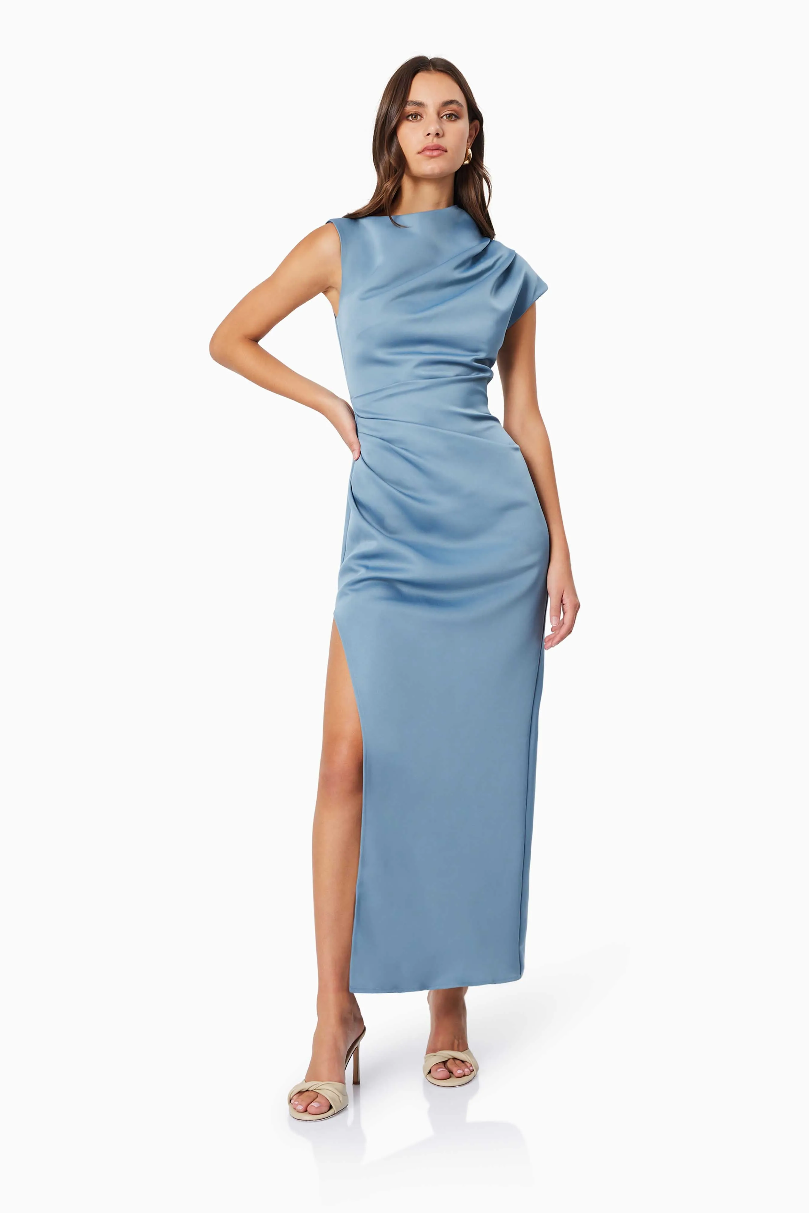 Coralie Maxi Gown in Blue