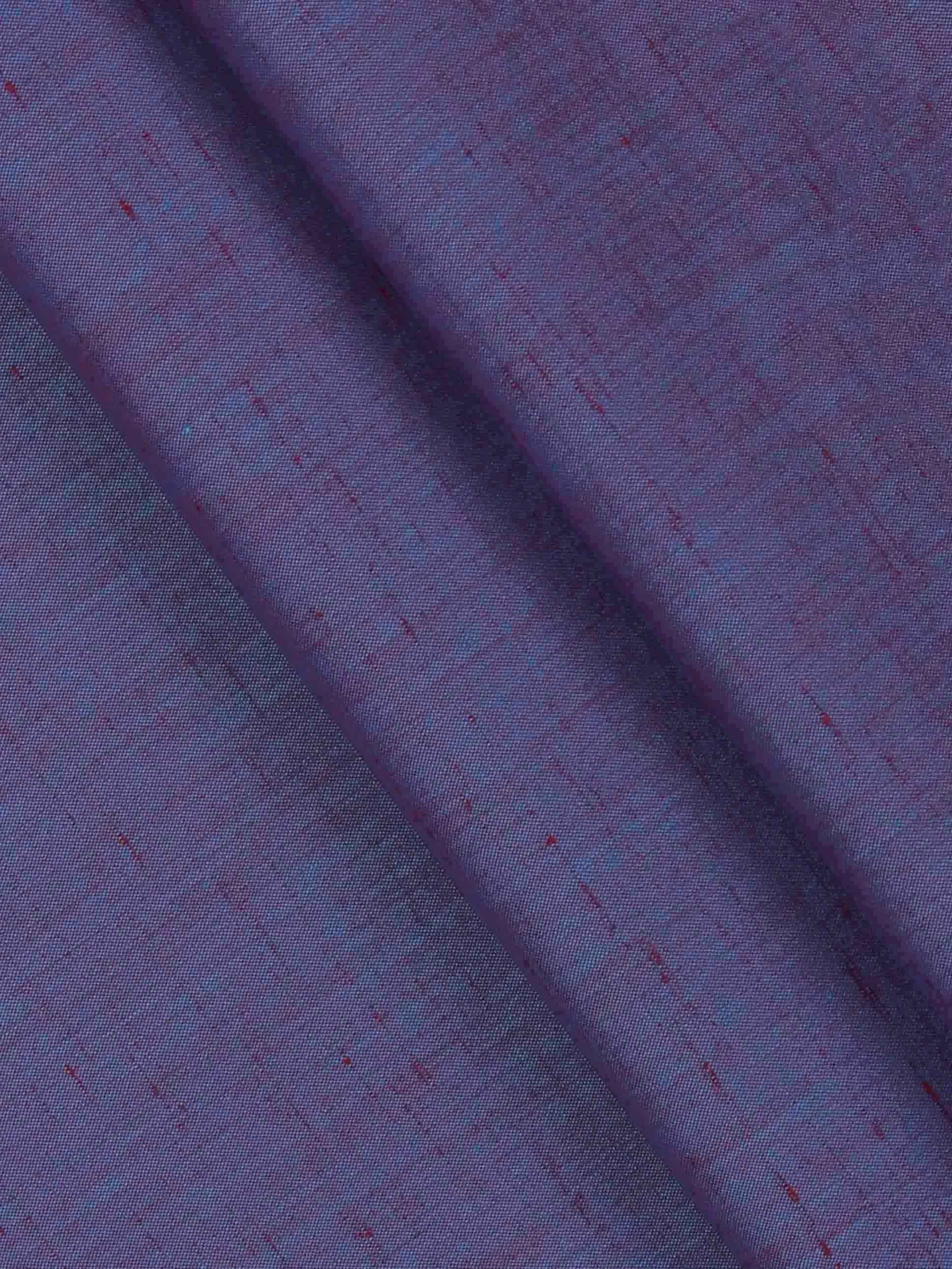 Cotton Colour Plain Purple Shirting Fabric High Style