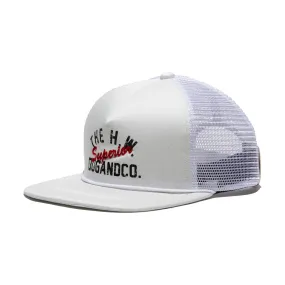 COTTON MESH CAP - White