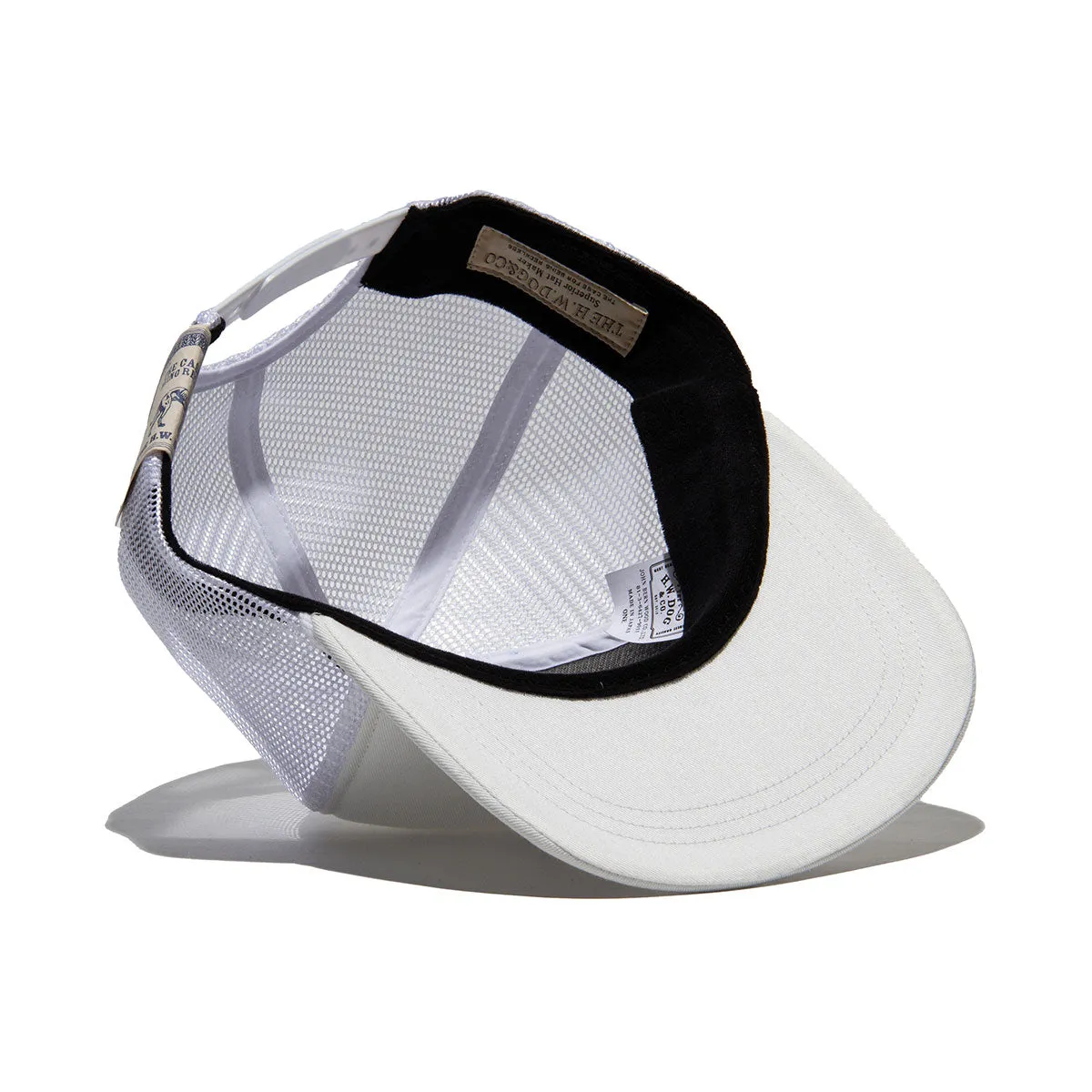 COTTON MESH CAP - White