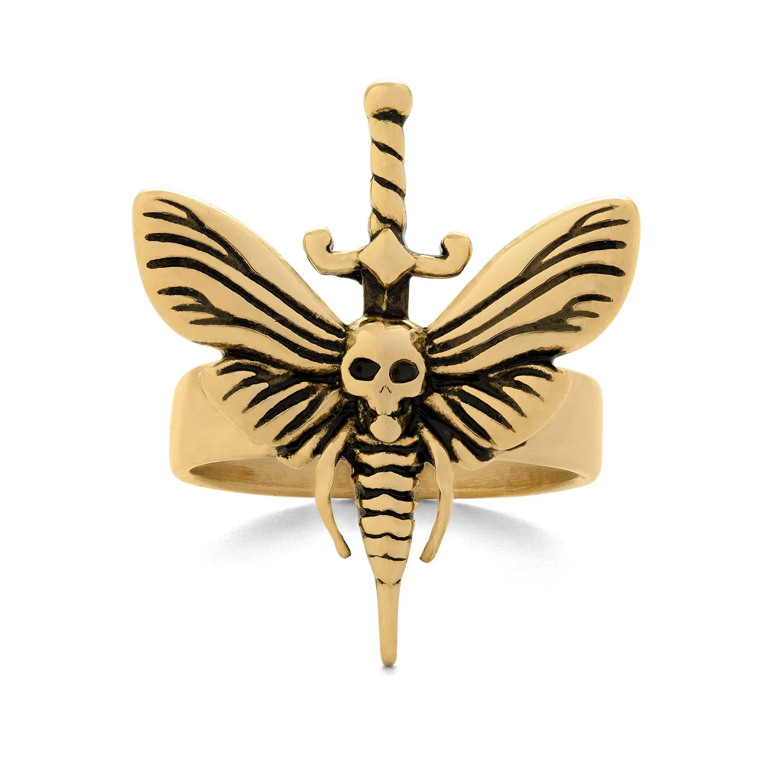 Death's Head Moth Ring (Gold)