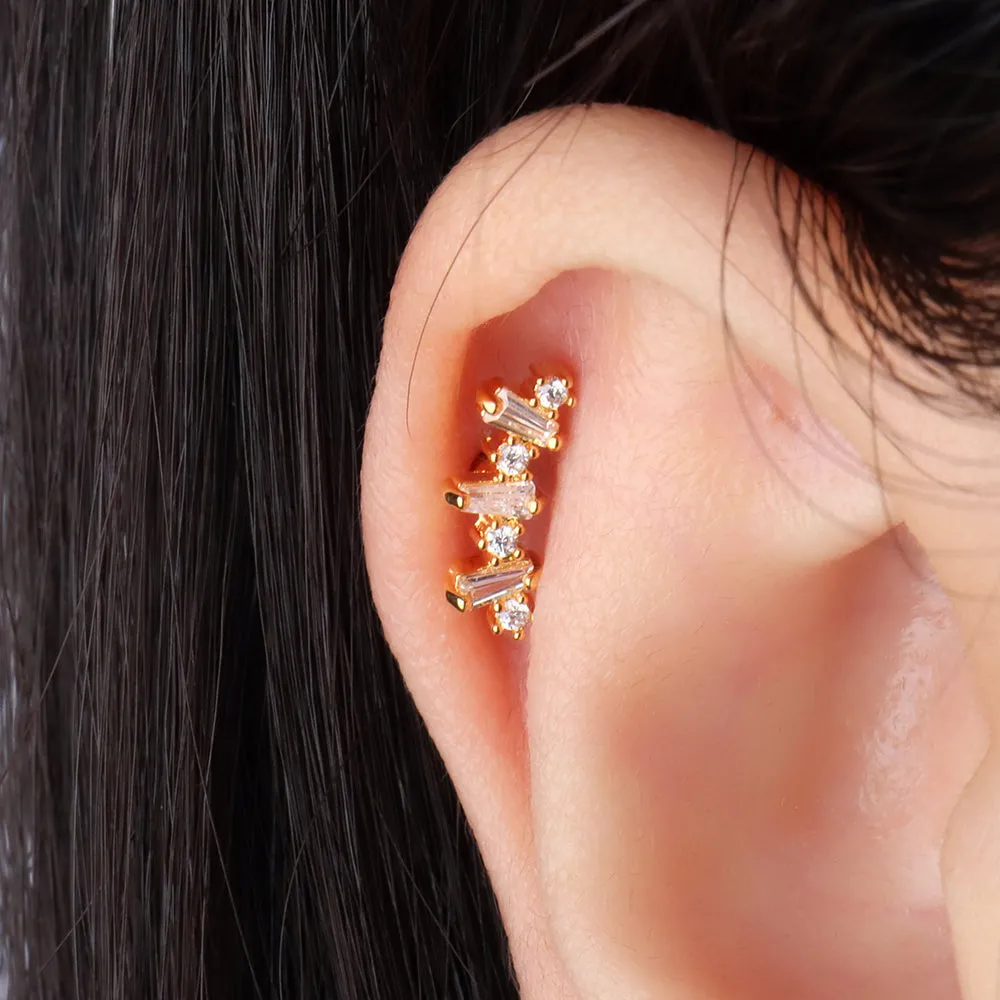 Delicate Gemstone Stud