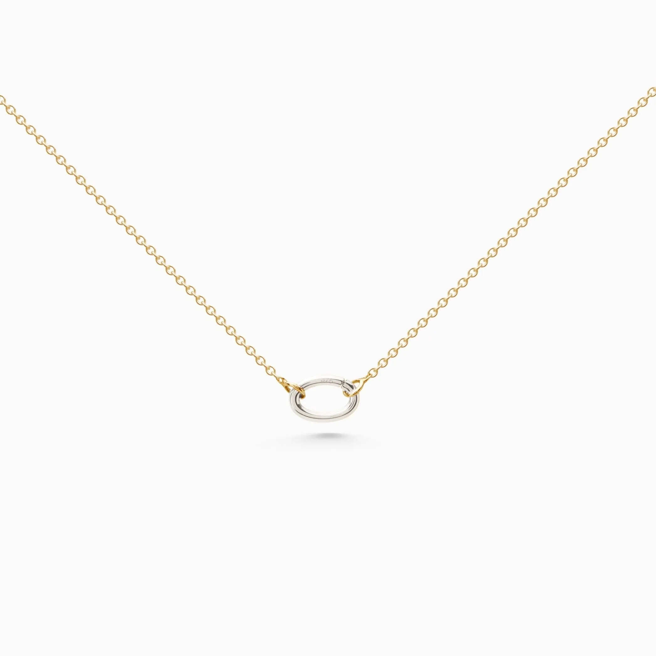 Delicate Hinge Link Necklace | Gold