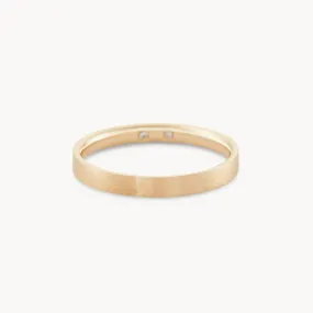 Everlast band brushed - 14k yellow gold, brushed