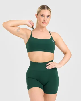 Everyday Cross Over Bralette | Racing Green