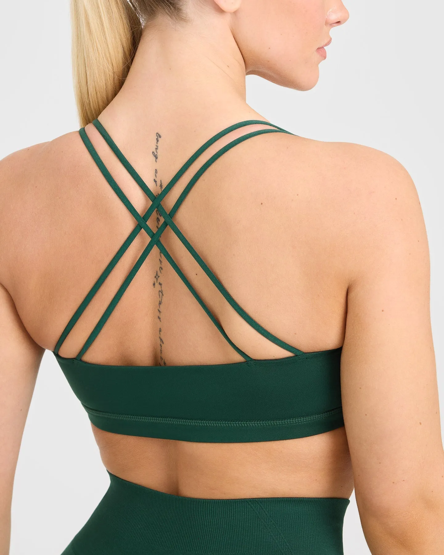 Everyday Cross Over Bralette | Racing Green