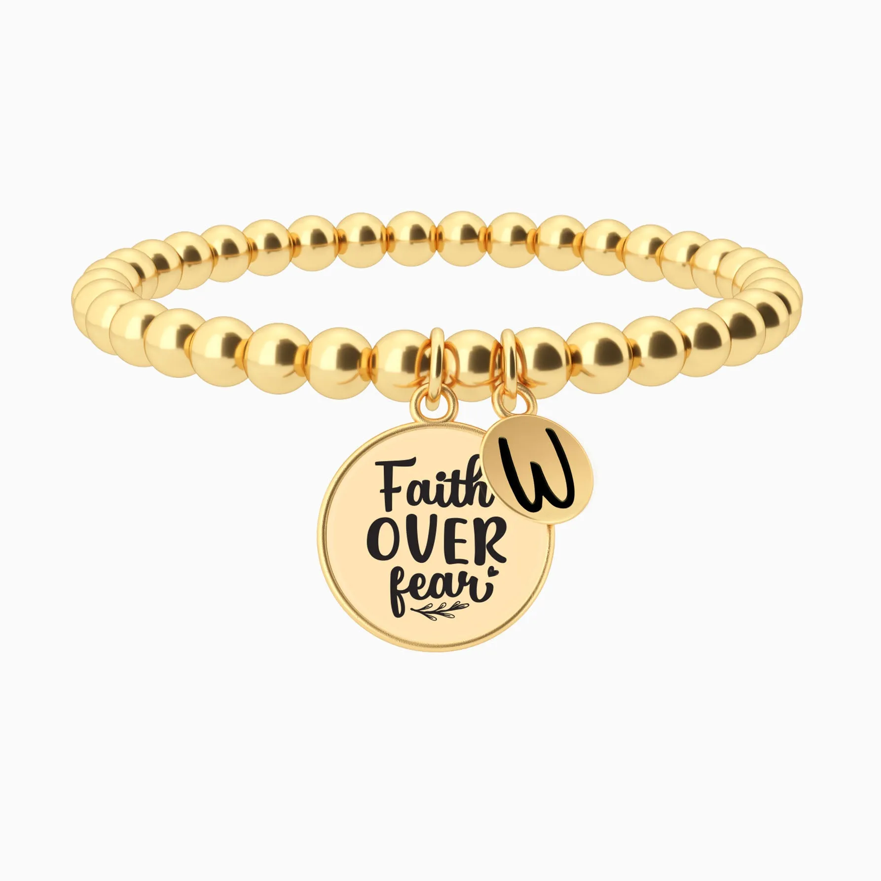 Faith Over Fear - Beaded Bracelet