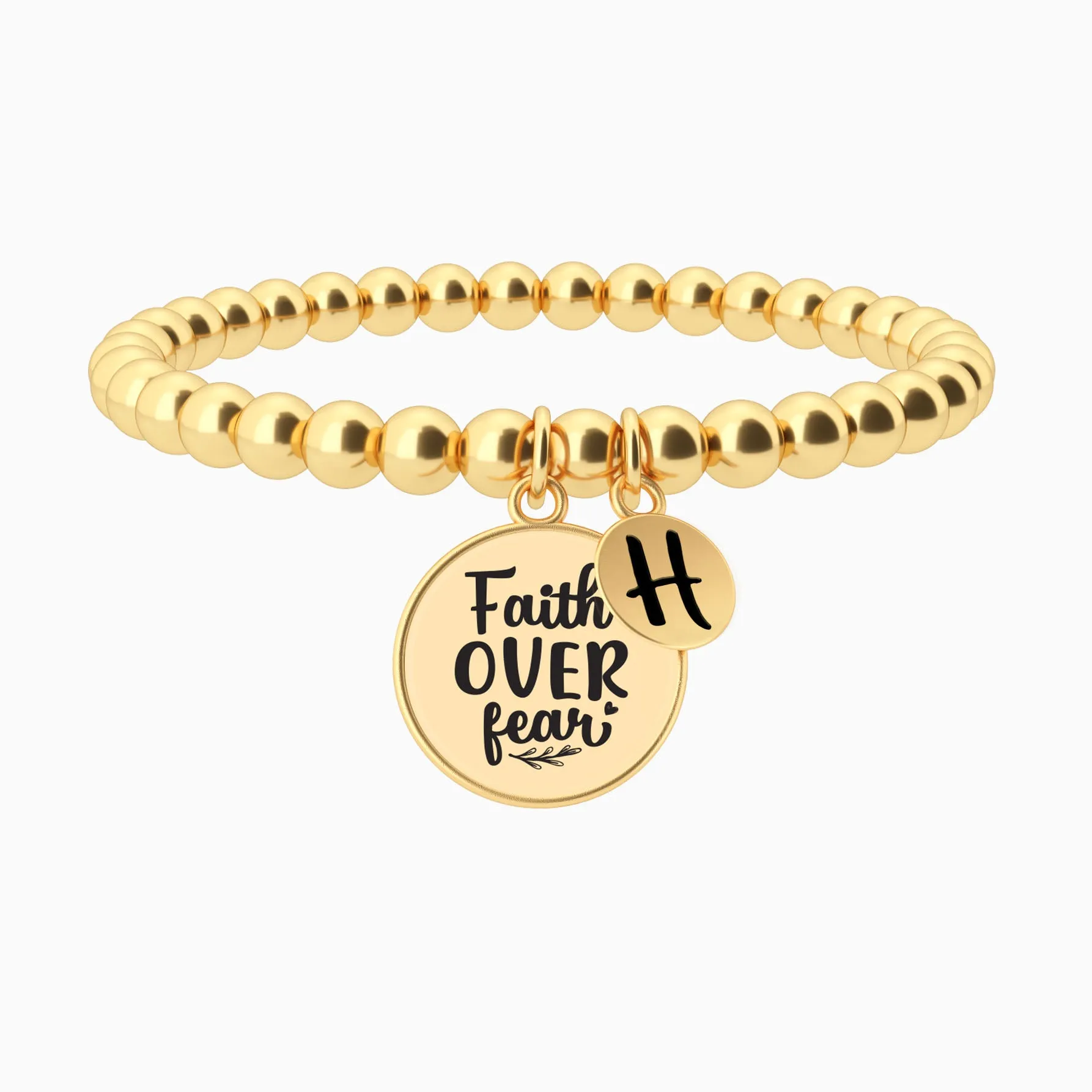 Faith Over Fear - Beaded Bracelet