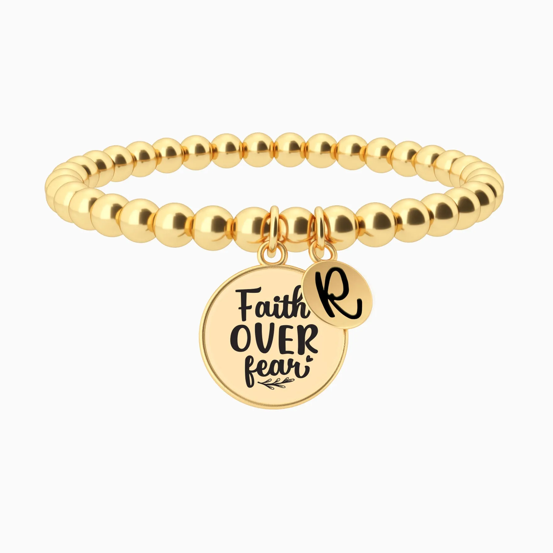 Faith Over Fear - Beaded Bracelet