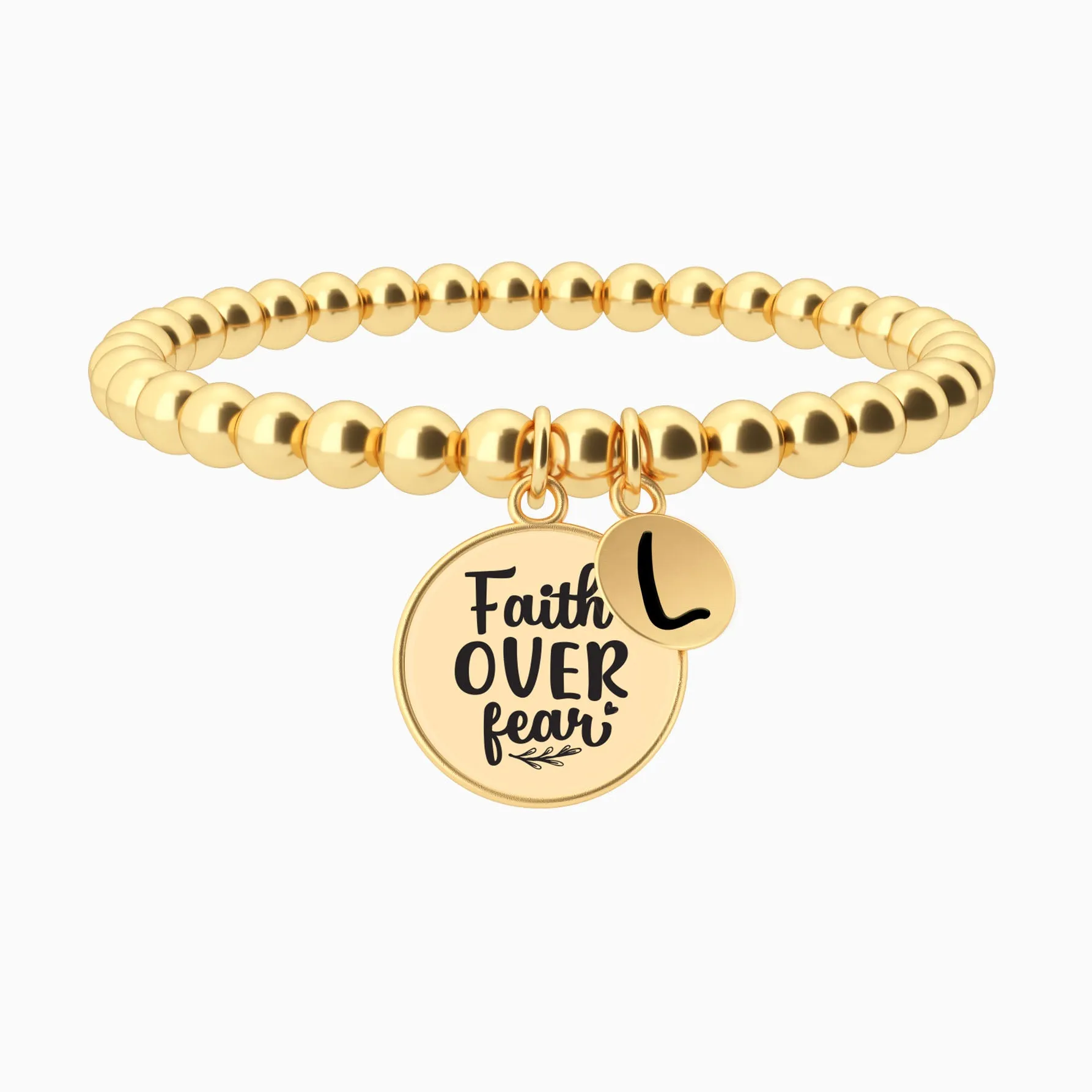 Faith Over Fear - Beaded Bracelet