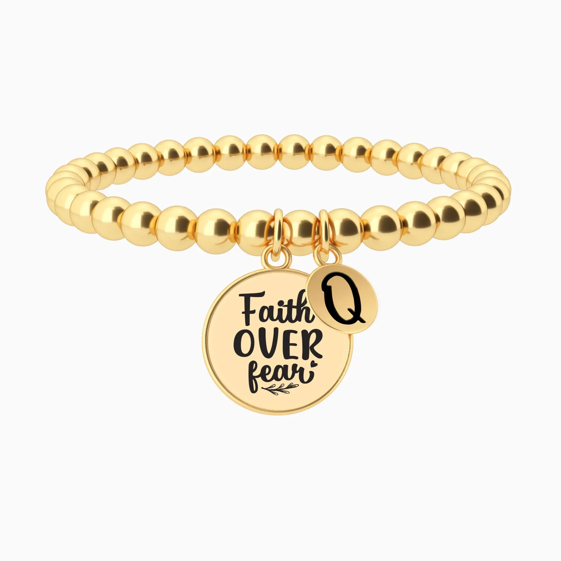 Faith Over Fear - Beaded Bracelet