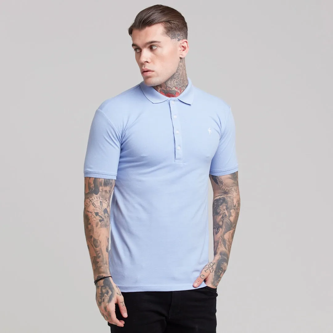 Father Sons Cornflower Blue Polo Shirt - FSH245