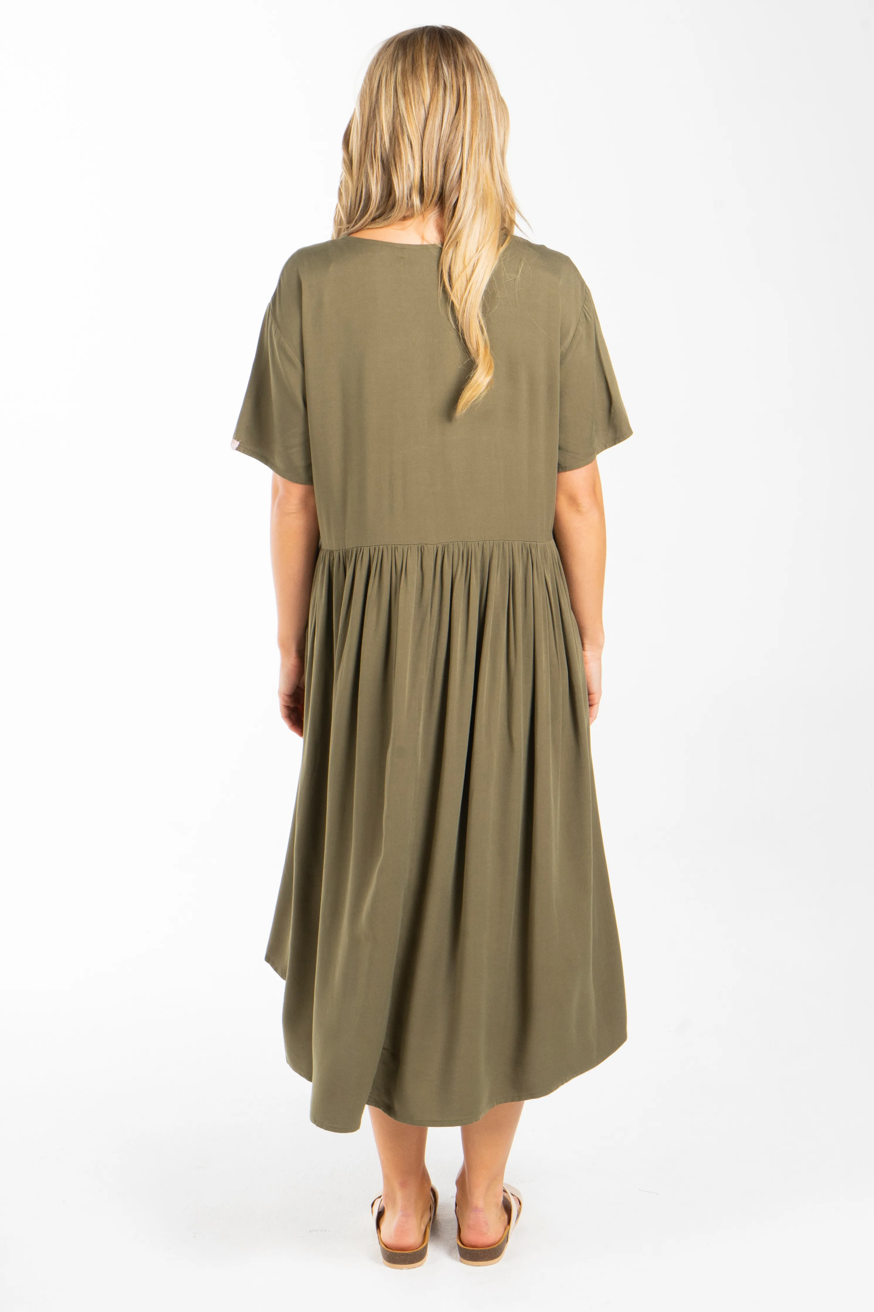 FINAL SALE Wander Dress in Khaki