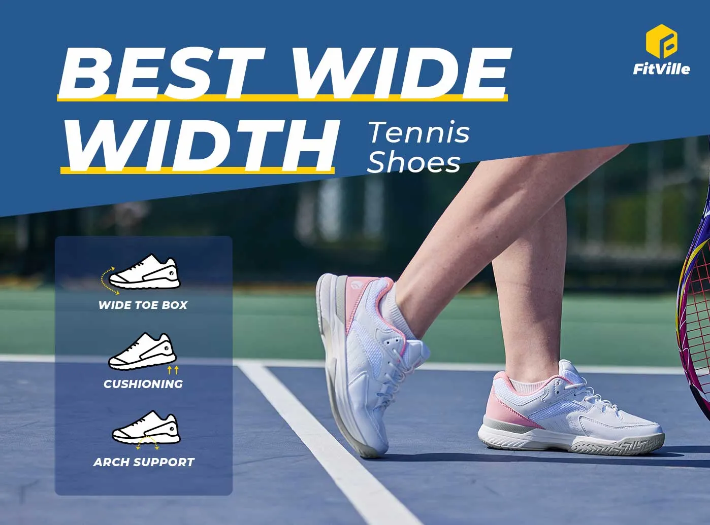 FitVille Women's Court Tennis Amadeus V1