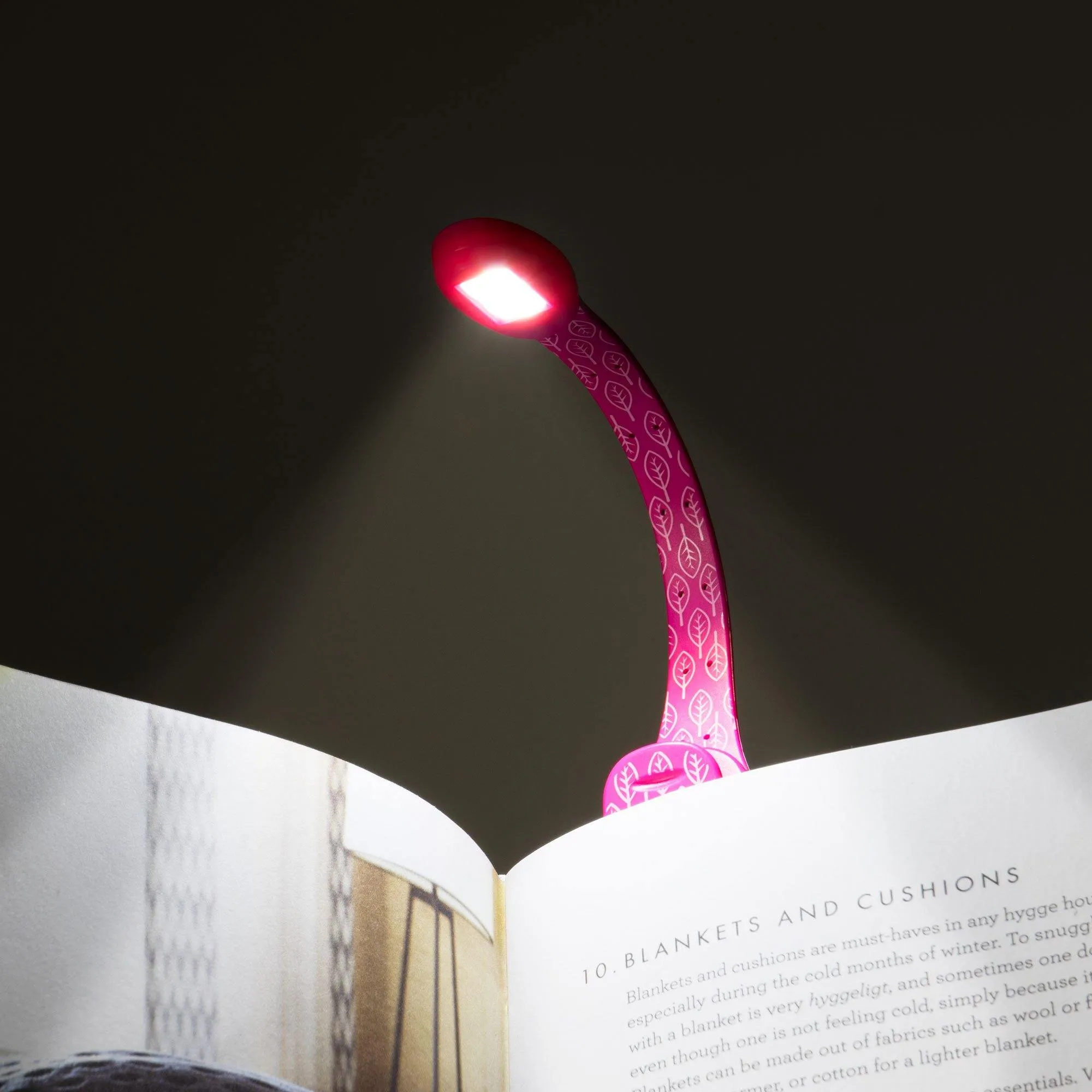 Flexilight Xtra Book Light (Pink Leaf)