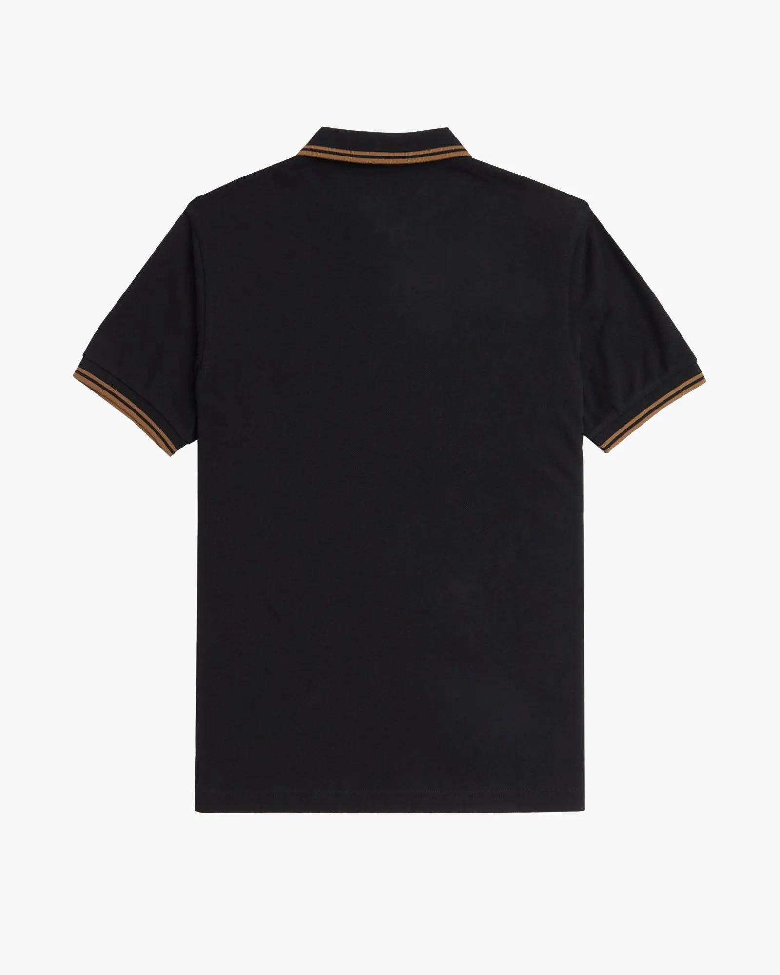 Fred Perry Twin Tipped Polo Shirt - Black / Shaded Stone