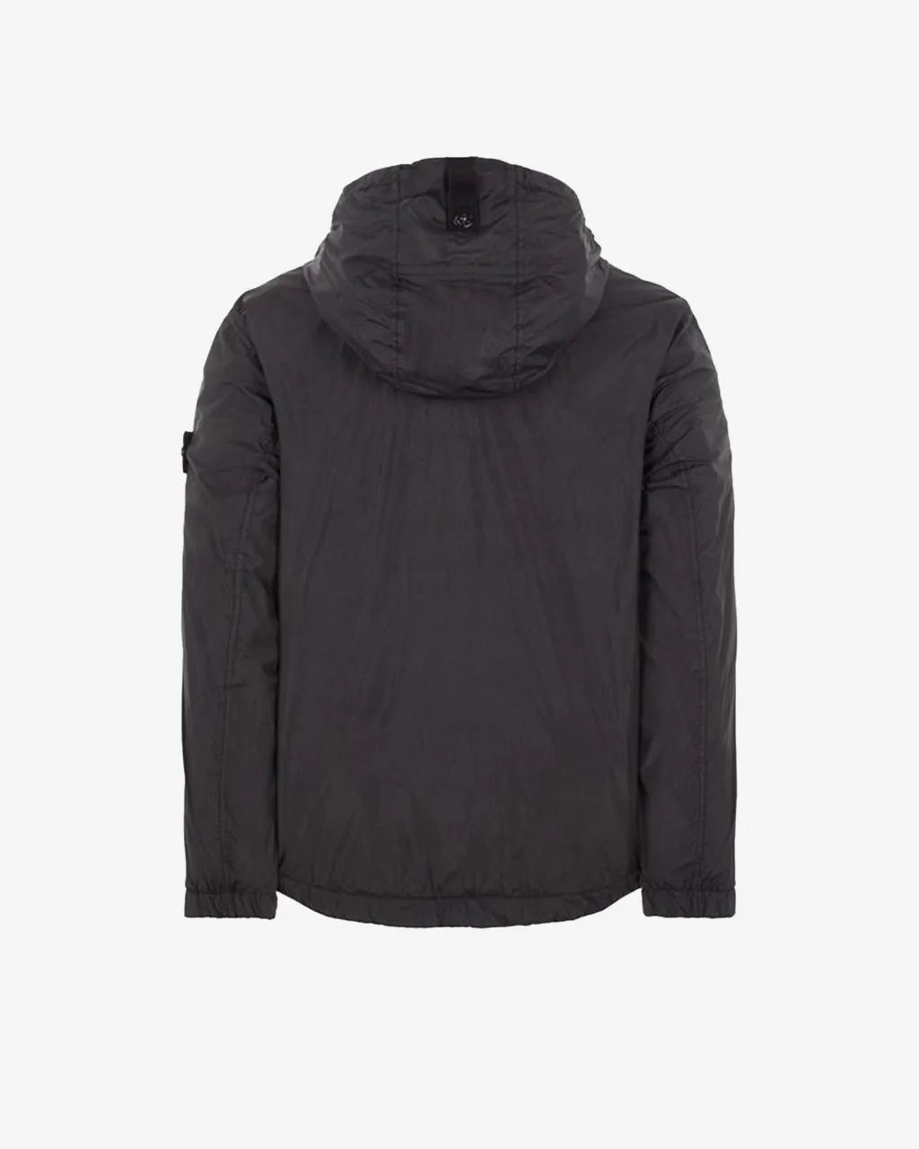 Garment Dyed Crinkle Reps Hooded Jacket Black