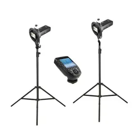 Godox 2 X AD200Pro Witstro 200W Cordless Portable TTL Strobes & Stand Kit with XPro Trigger (Optional Modifiers)