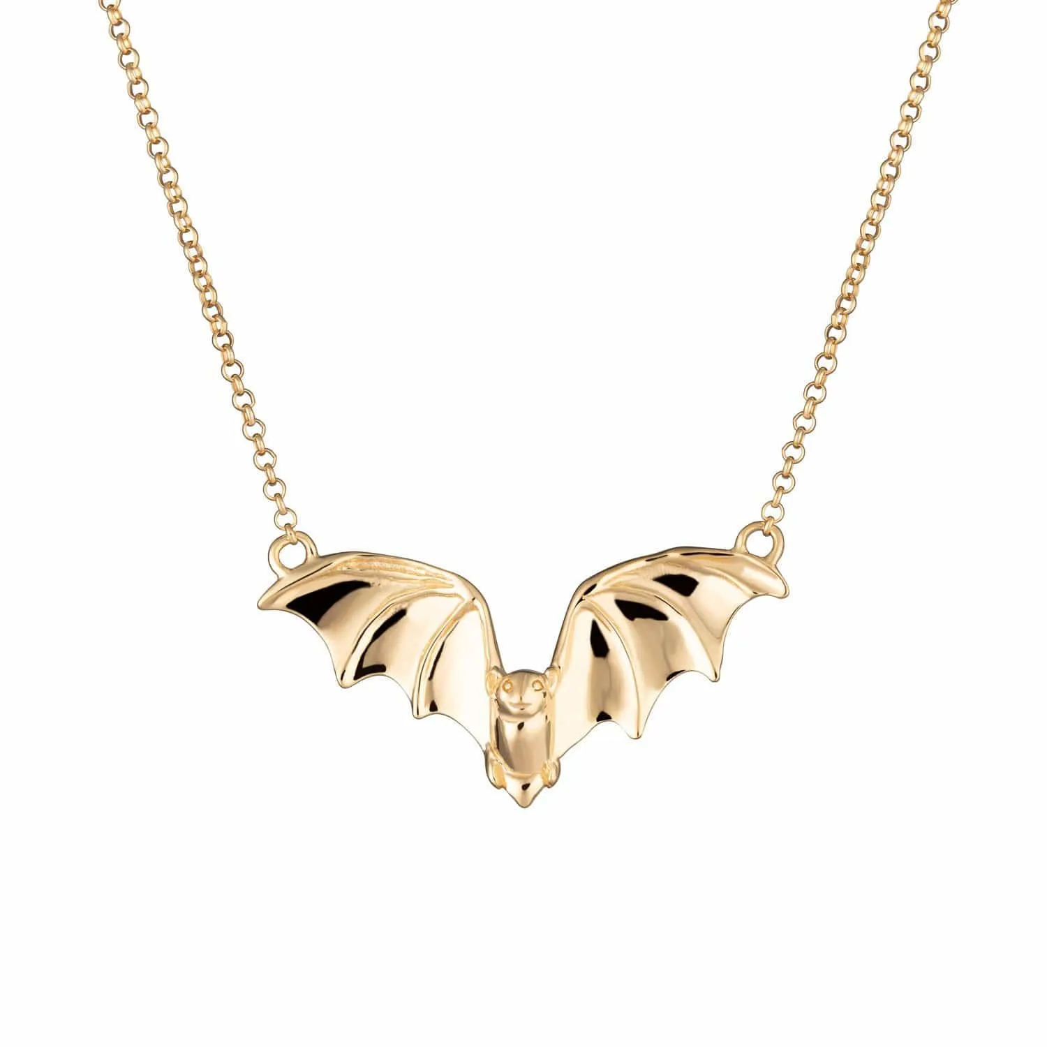 Gold Plated Bat Necklace