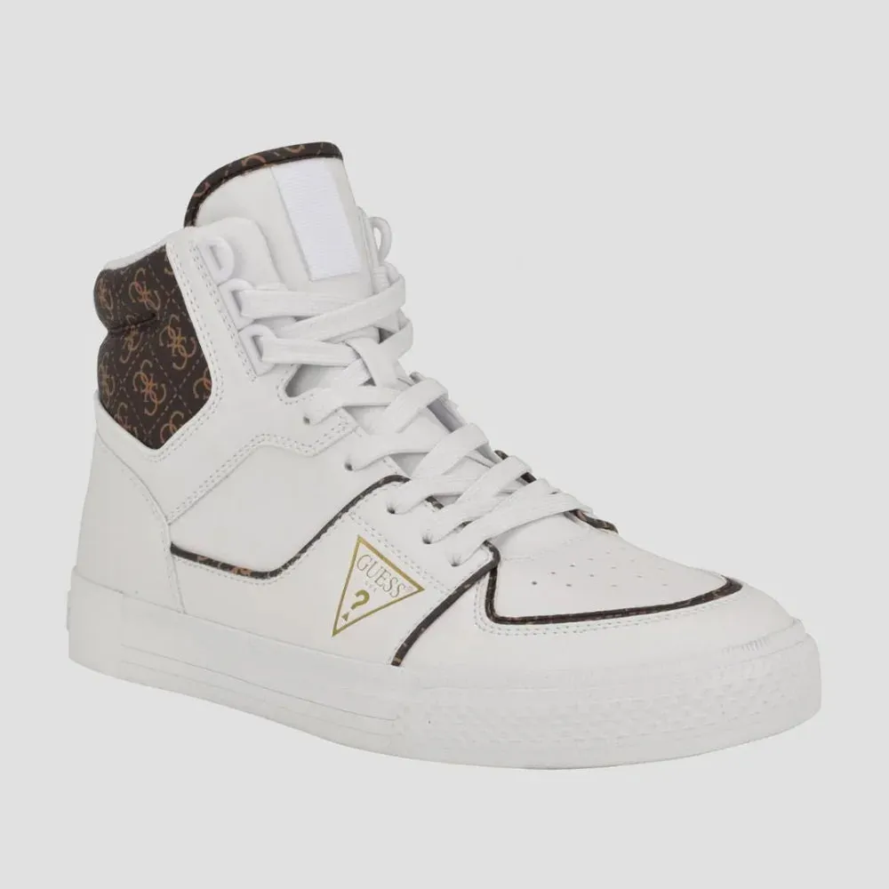 GUESS Senen Quattro G High-Top Sneakers Men - WHT