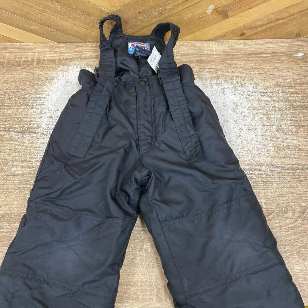 Gusti - Kids Bibbed Snow Pants - MSRP $80: Black-children-3T