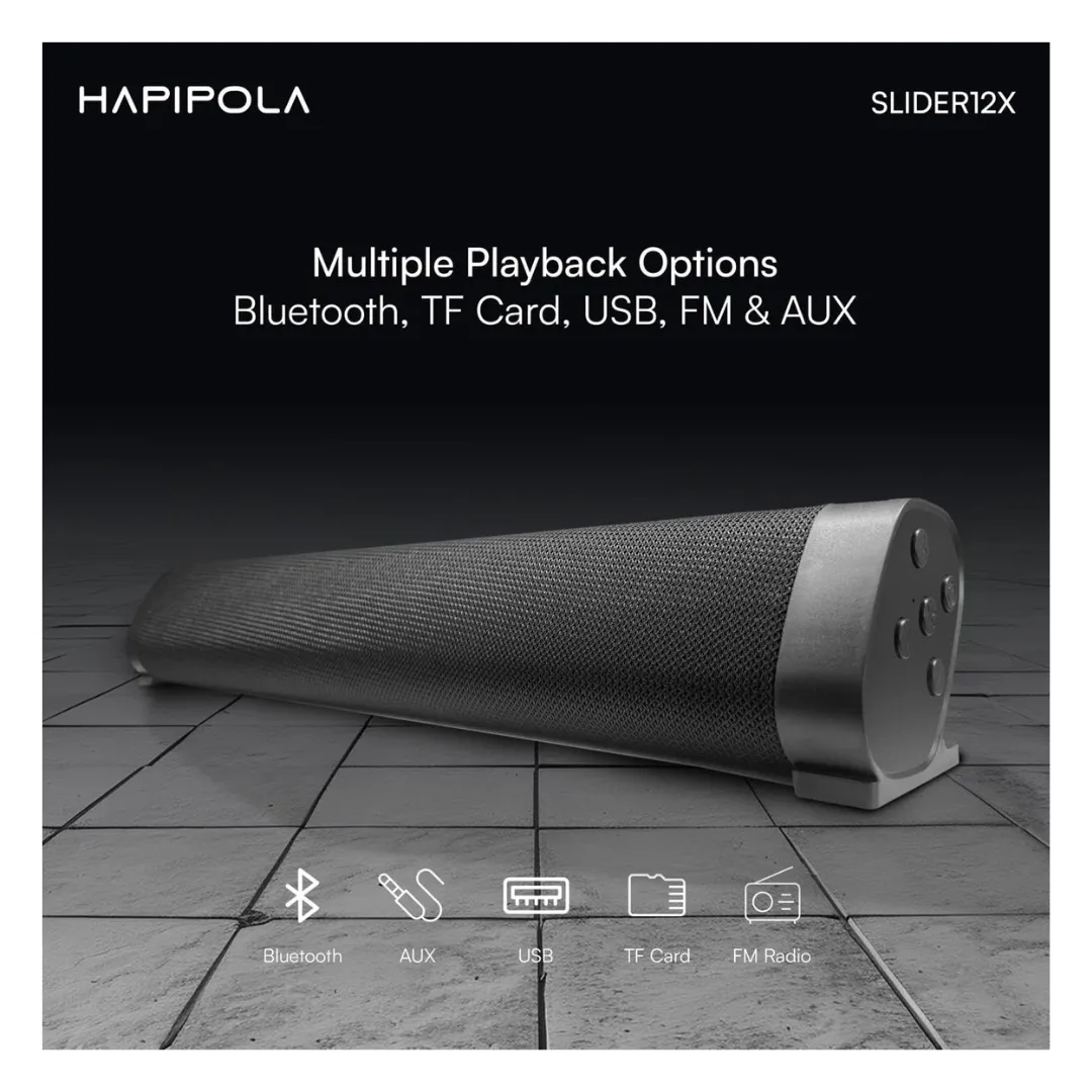 Hapipola Slider 12X Bluetooth Speaker