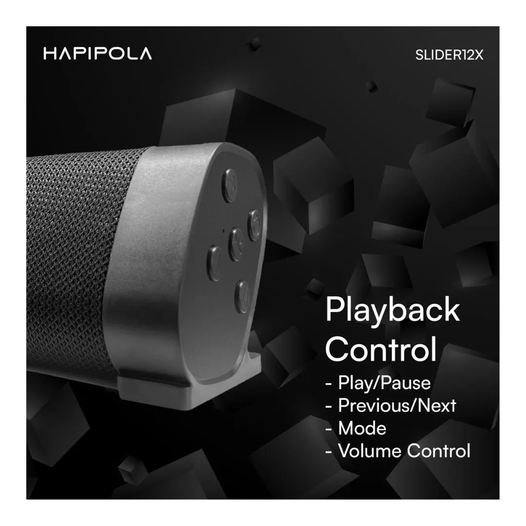 Hapipola Slider 12X Bluetooth Speaker