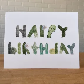 Happy Birthday Cacti - Card