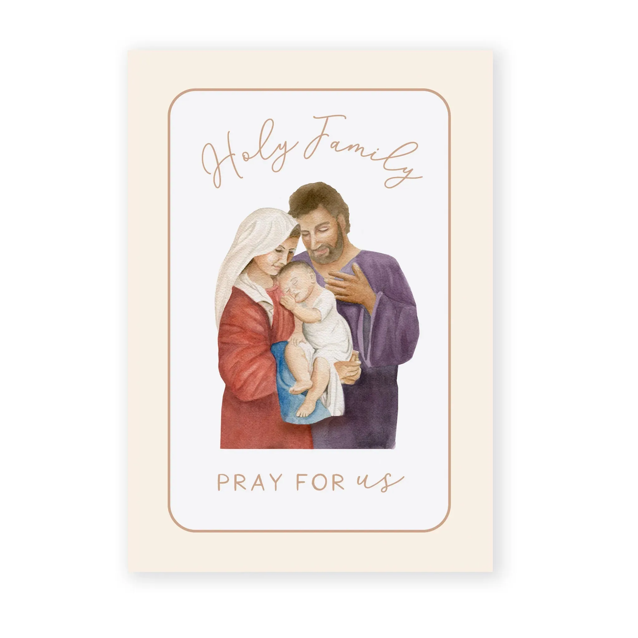 Holy Family Prayer Card