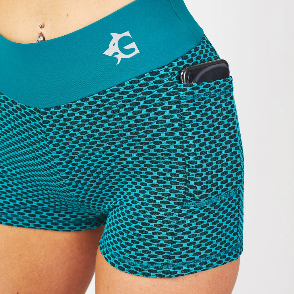 Honeycomb Shorts, Green