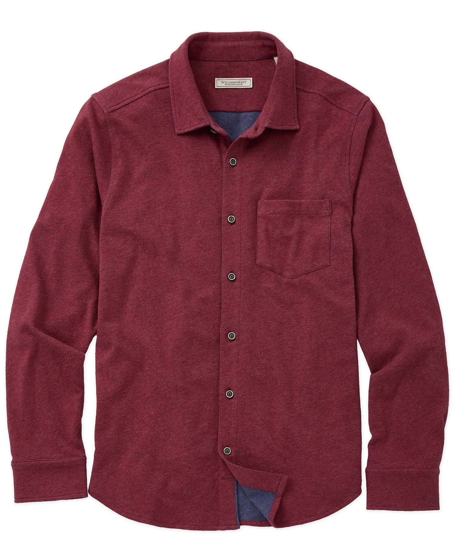 Hybrid Knit Button-Front Sport Shirt