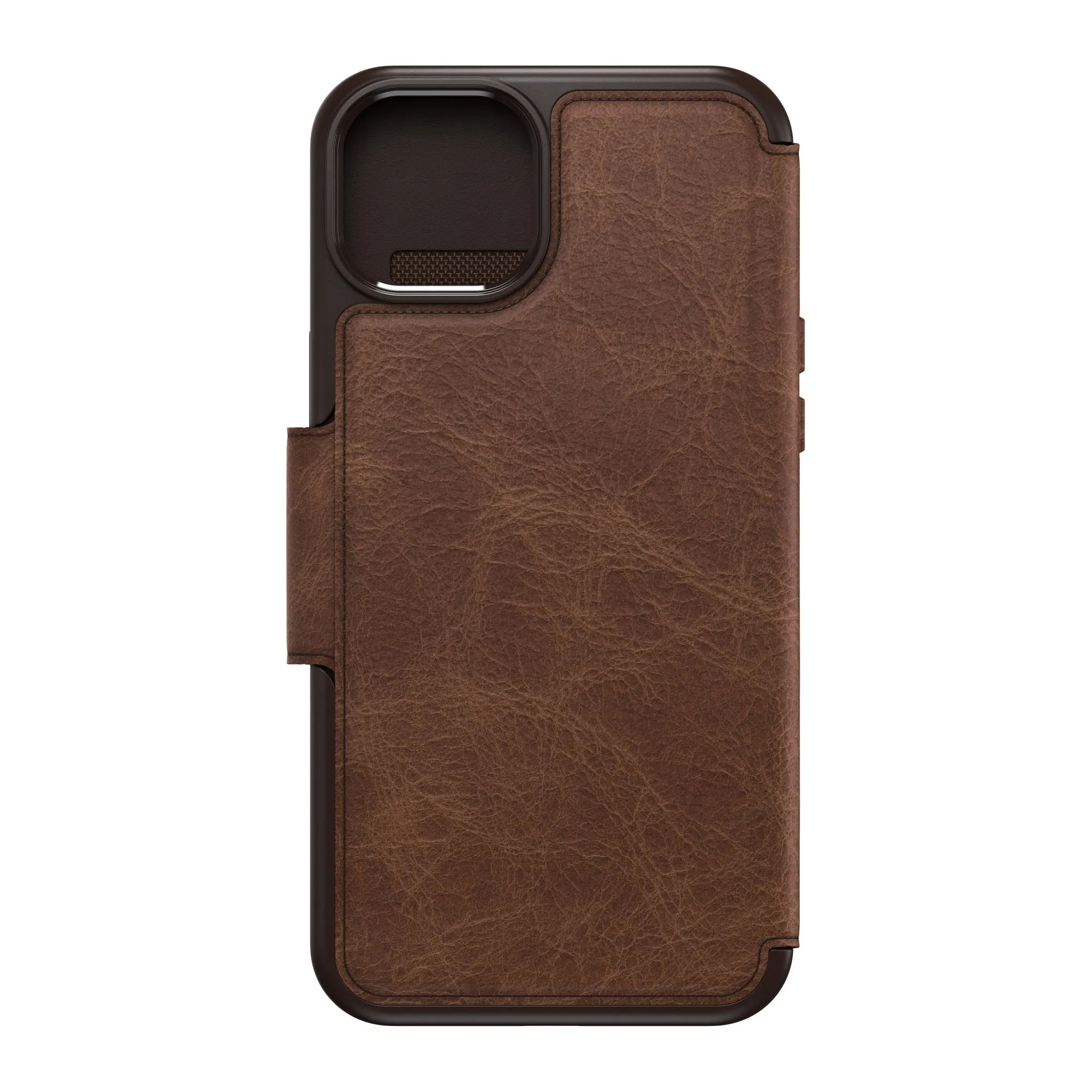 iPhone 15 Plus Otterbox Strada Leather Folio Case - Brown (Espresso) - 15-11749