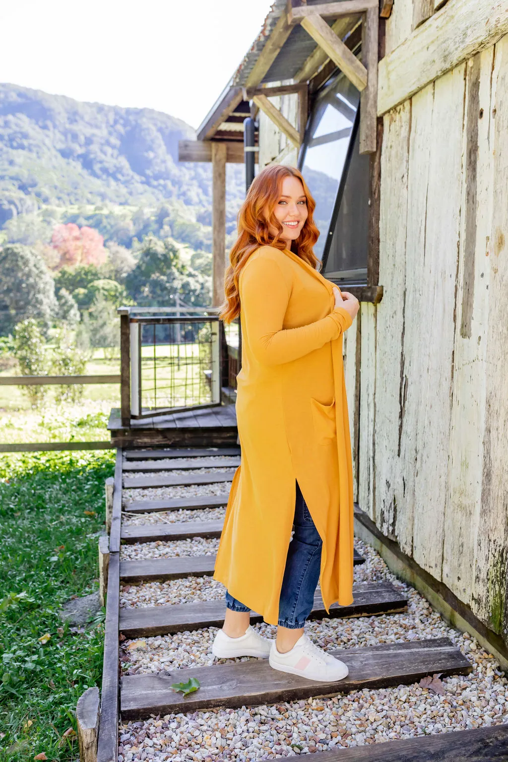 Jane Cardigan in Mustard