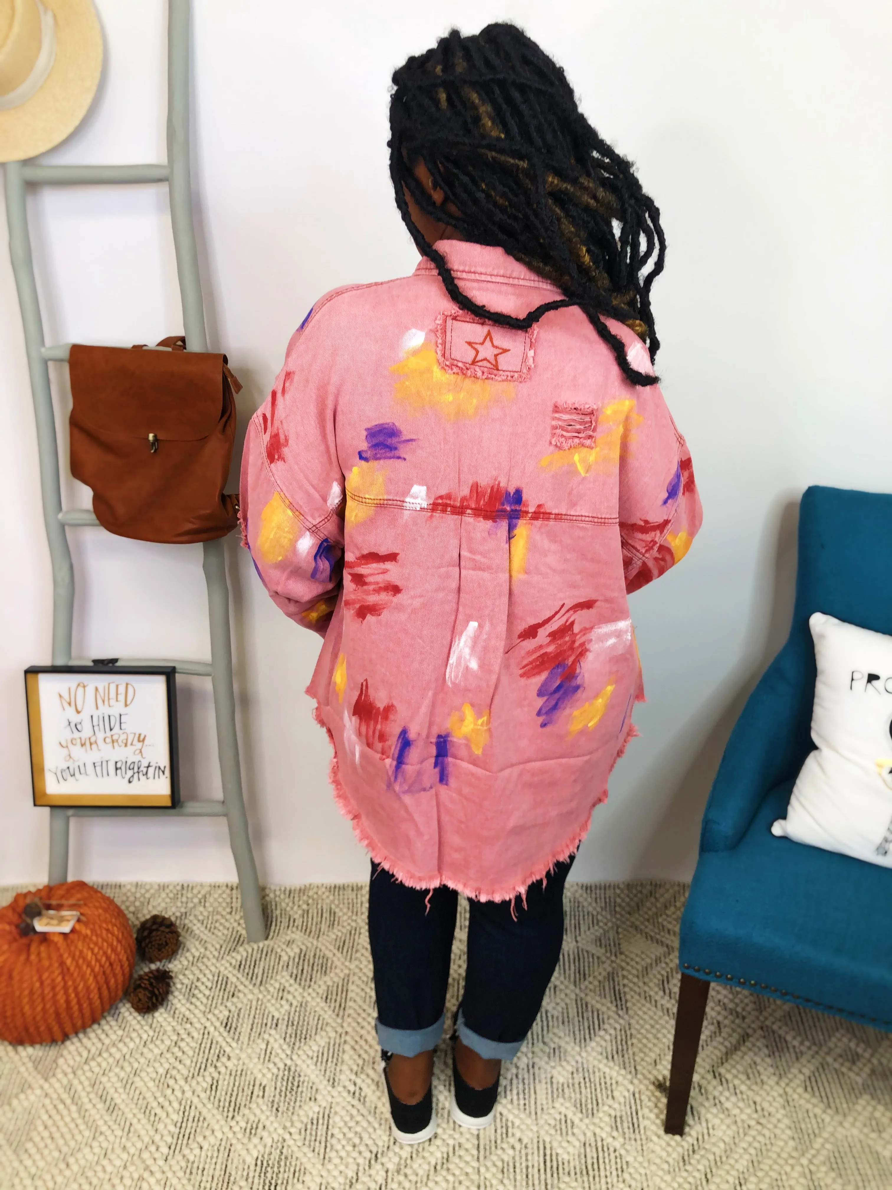 #K837 Painting Life In Color POL Jacket