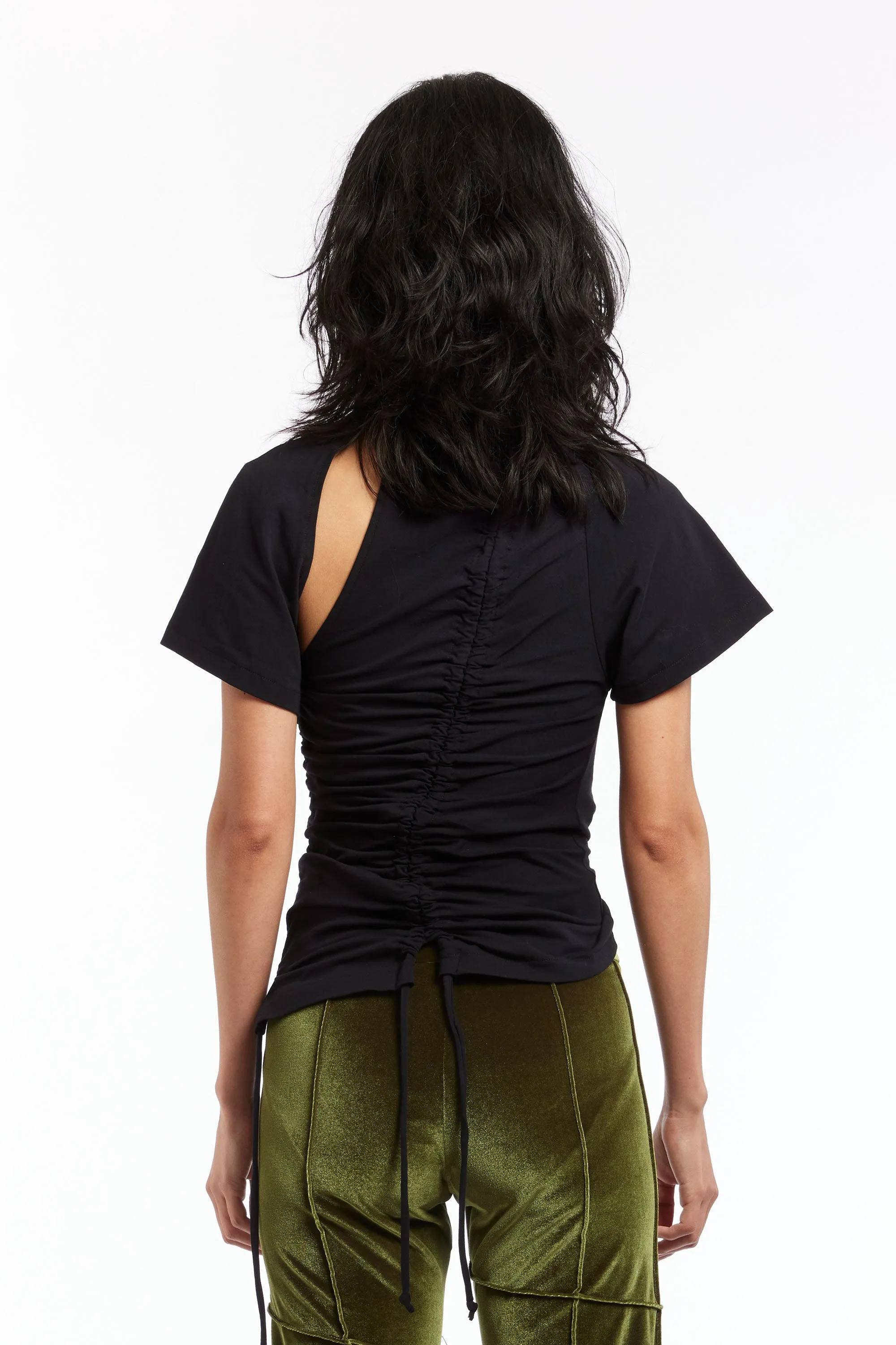 KARLA LAIDLAW - RUCHED SHORT SLEEVE TEE