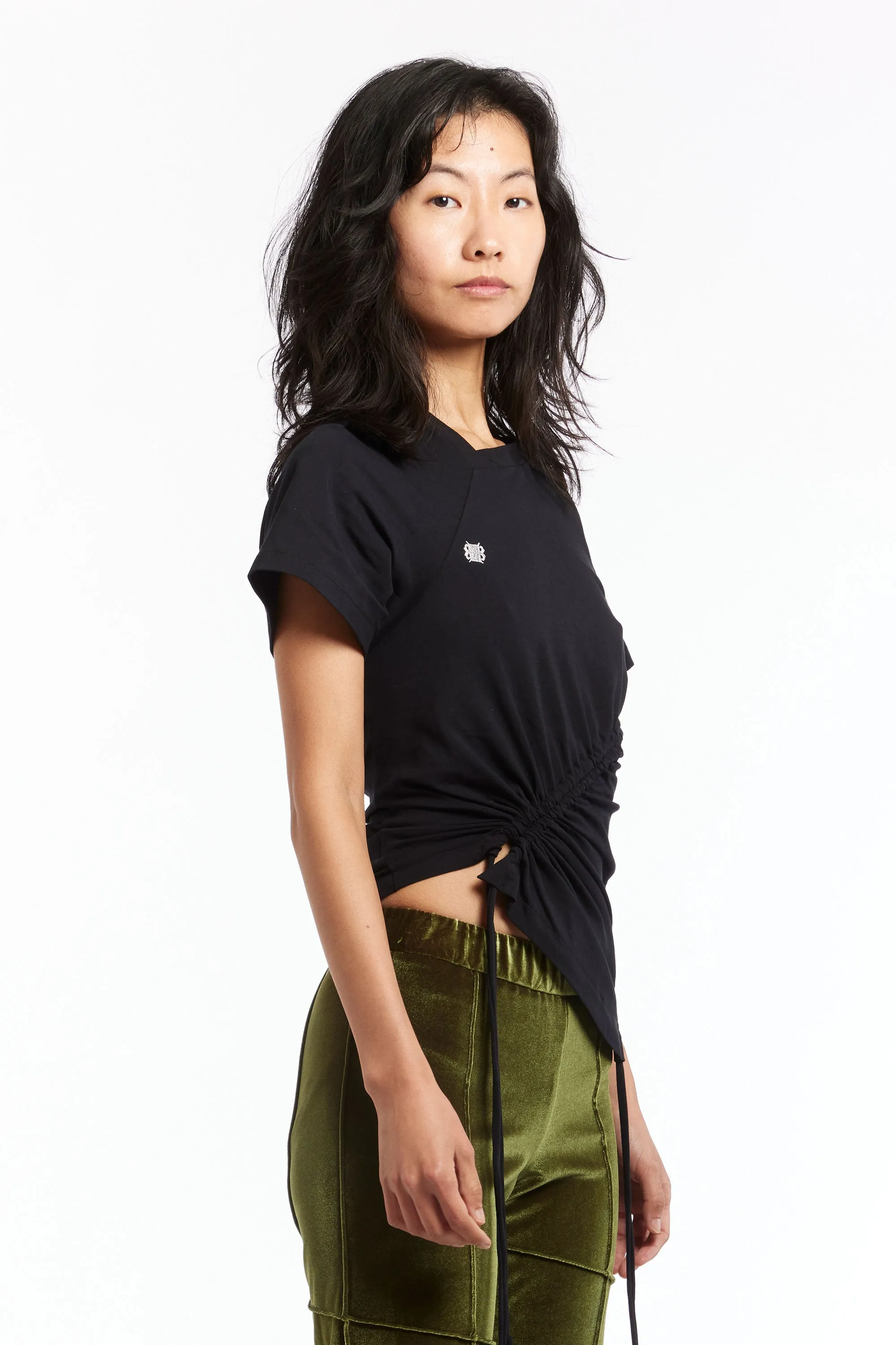 KARLA LAIDLAW - RUCHED SHORT SLEEVE TEE