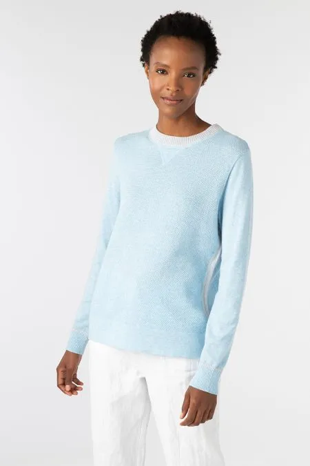 Kinross Cashmere Pop Trim Sweatshirt